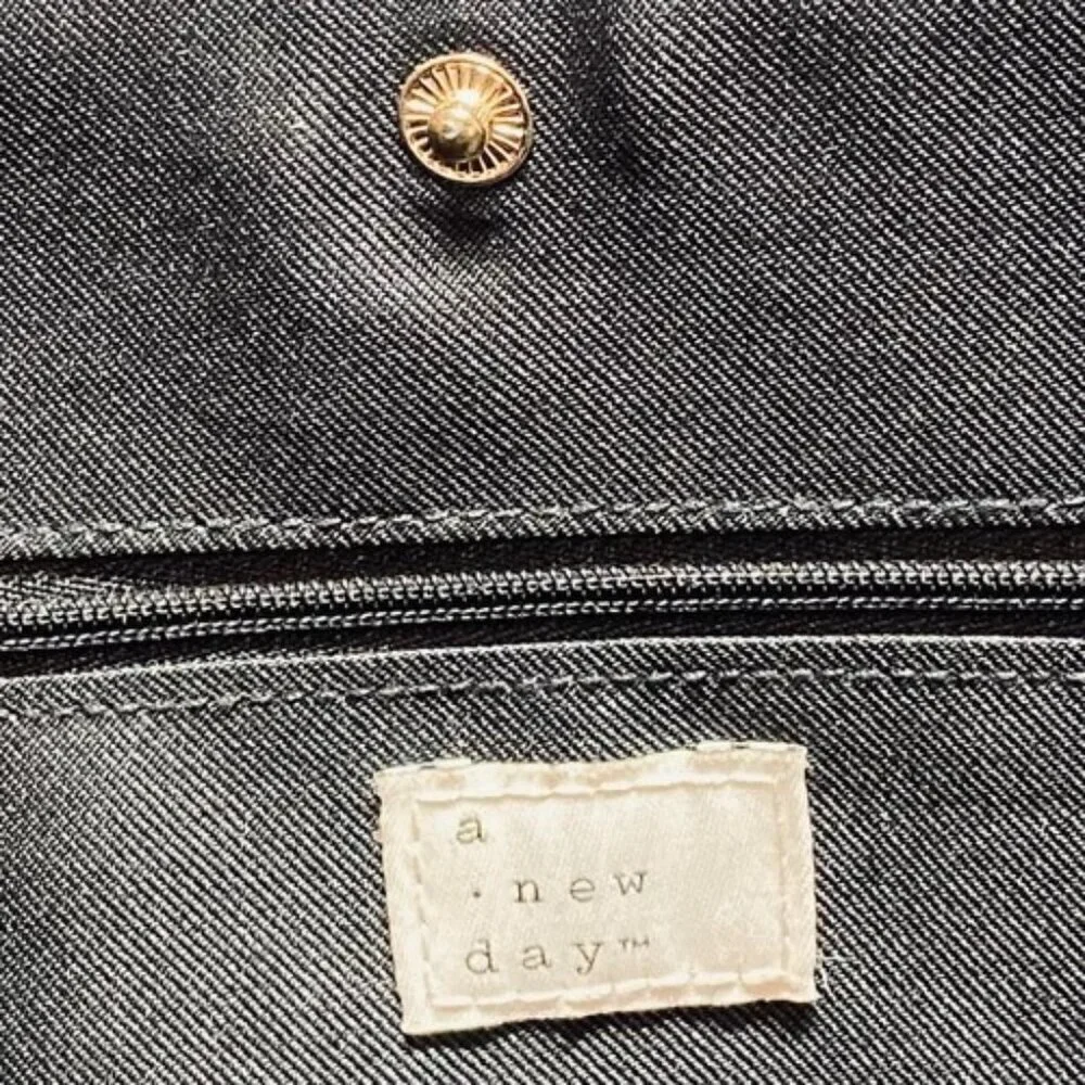 Laptop Bag Breifcase‎ Purse A New Day Women's Black Gold Shoulderbag Target EUC